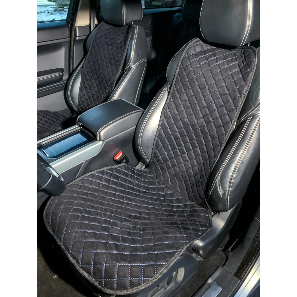 Накидки из алькантары на сиденье автомобиля / Универсальная модель Комплект 2 шт.