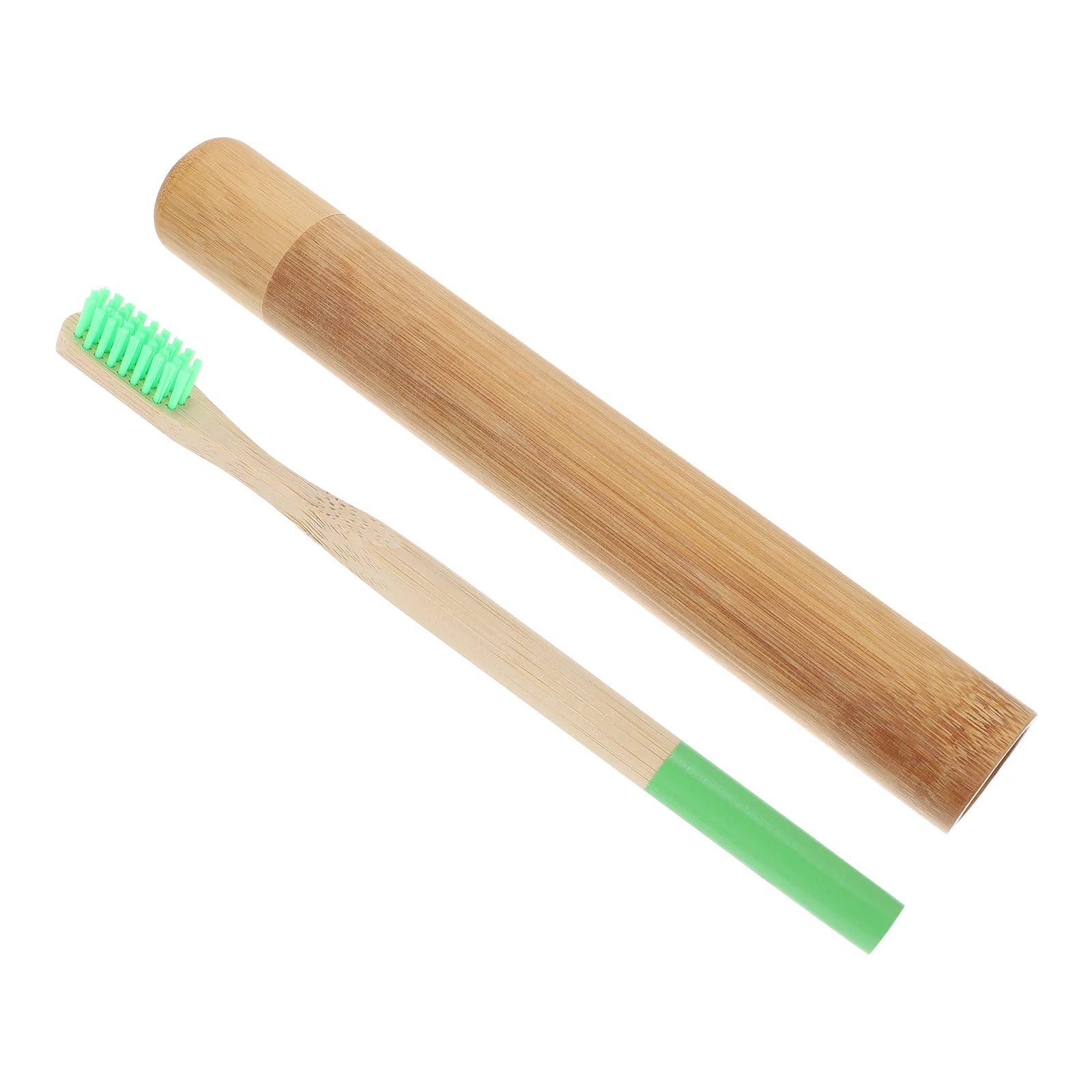 

Portable Bamboo Cleaning Brush Teeth Brush Oral Care Toothbrush with Bamboo Tube