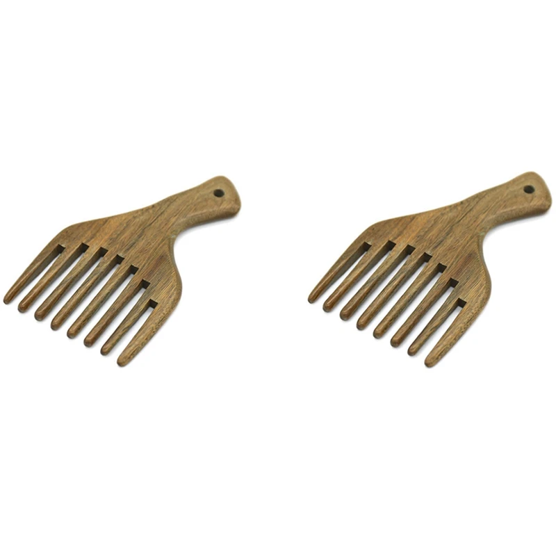 

2 шт., Антистатическая деревянная расческа для выпрямления волос