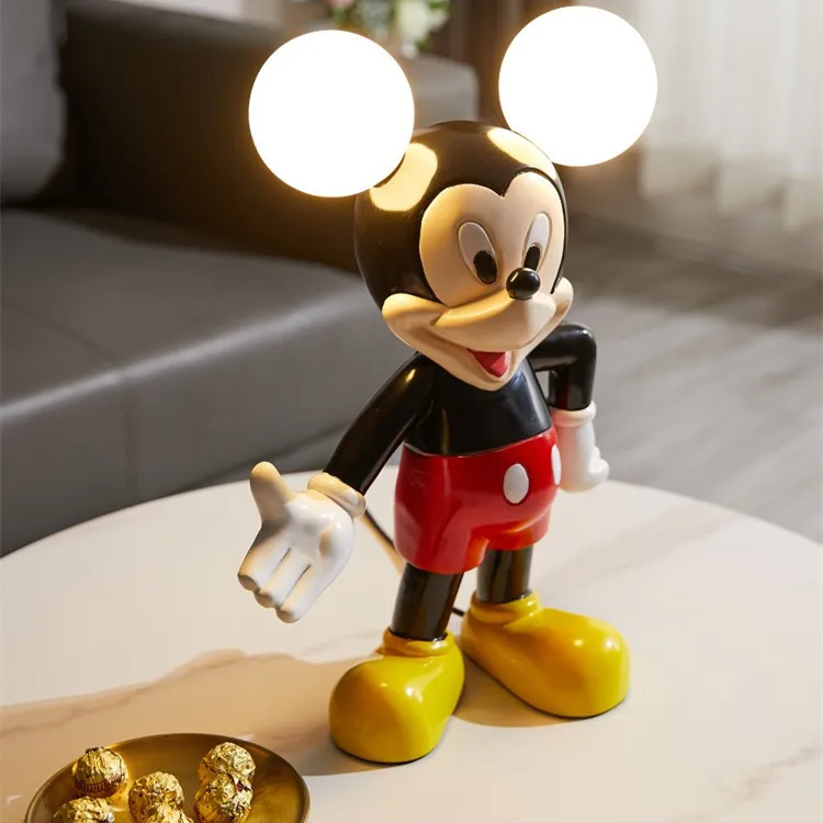 

[Disney] 47 см полимерная мультяшная аниме Мики мышь Женская экшн-фигурка Коллекционная модель статуя для гостиной Кабинета украшение для дома