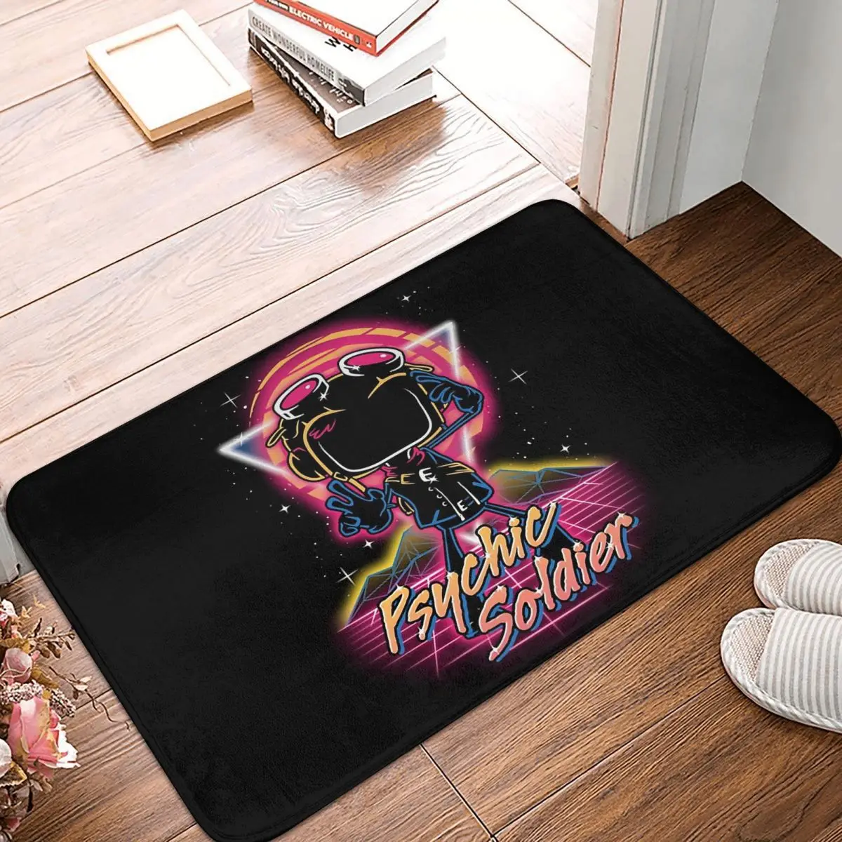 

Psychonauts Sasha Nein Game Non-slip Doormat Retro Psychic Soldier Bath Bedroom Mat Welcome Carpet Flannel Pattern Decor