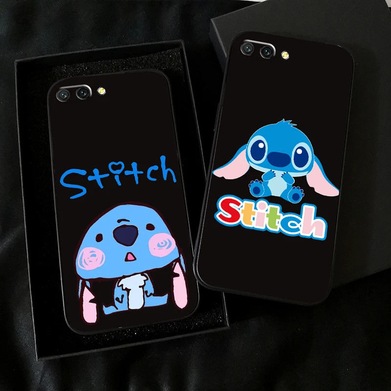 

Cartoon Lilo Stitch For Huawei Honor 10X 9X Lite Pro For Honor 10 10i 9 9A Phone Case TPU Back Liquid Silicon Silicone Cover