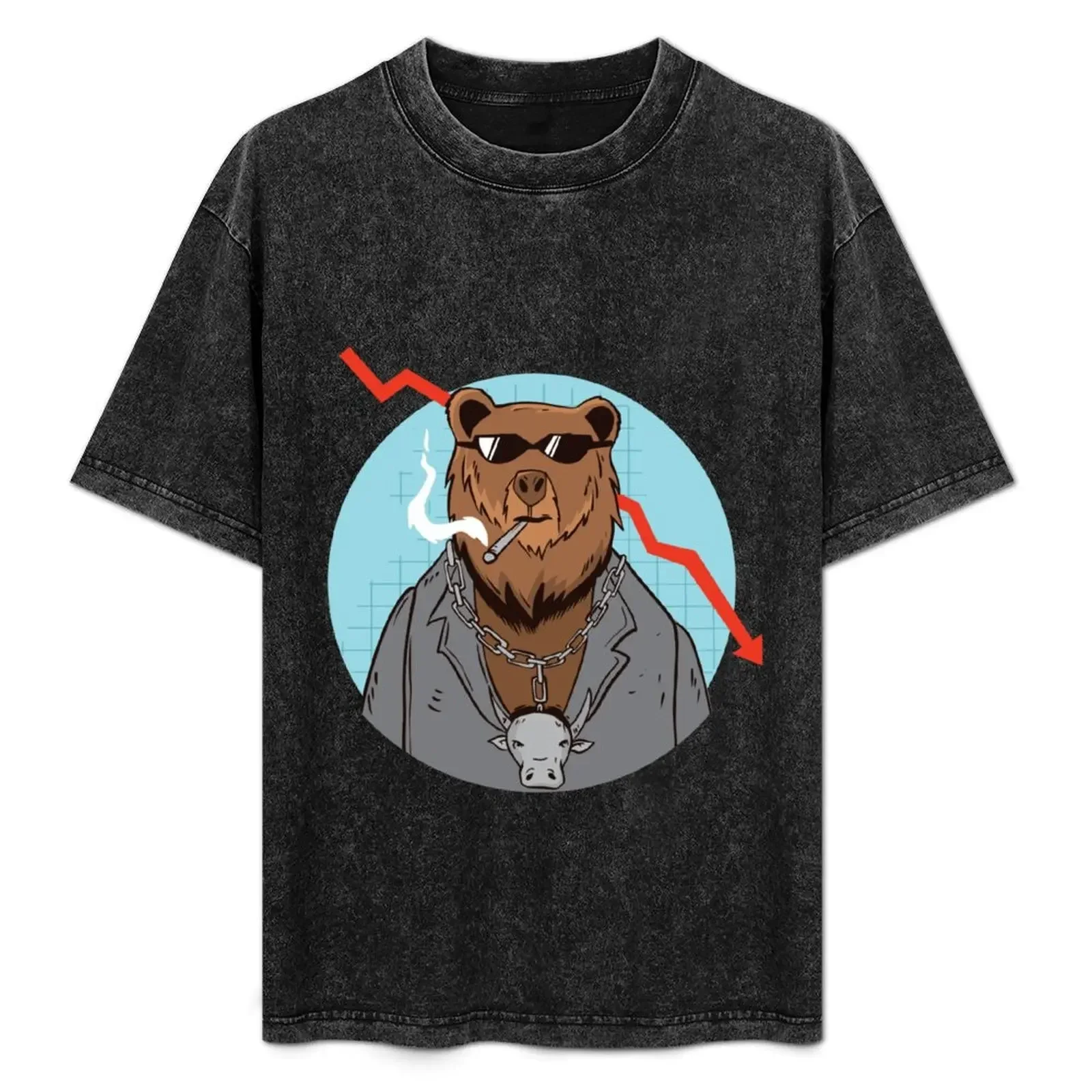 Стандартный рынок медведь с цепочкой быка и сигаретными ценностями торговая