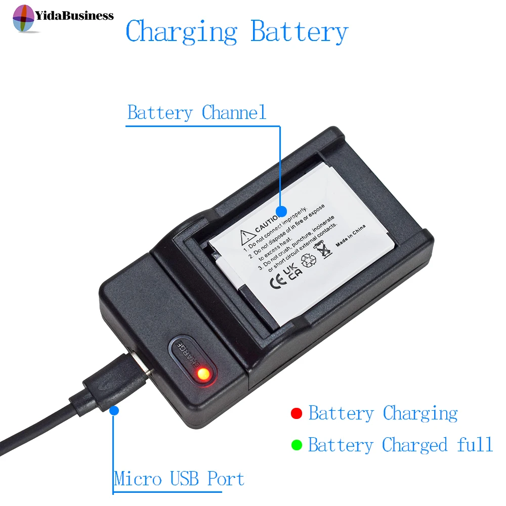 4 шт. Аккумулятор EN-EL12 Yida Business для Nikon Coolpix