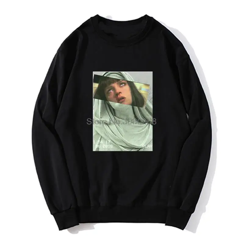 

Movie Pulp Fiction Virgin Mary Hoodie Hip Hop Men O-neck Hoodies Sweater Sweatshirt Streetwear Harajuku