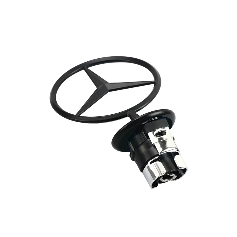 44 мм 3D металлический хромированный черный автомобильный передний капот эмблема