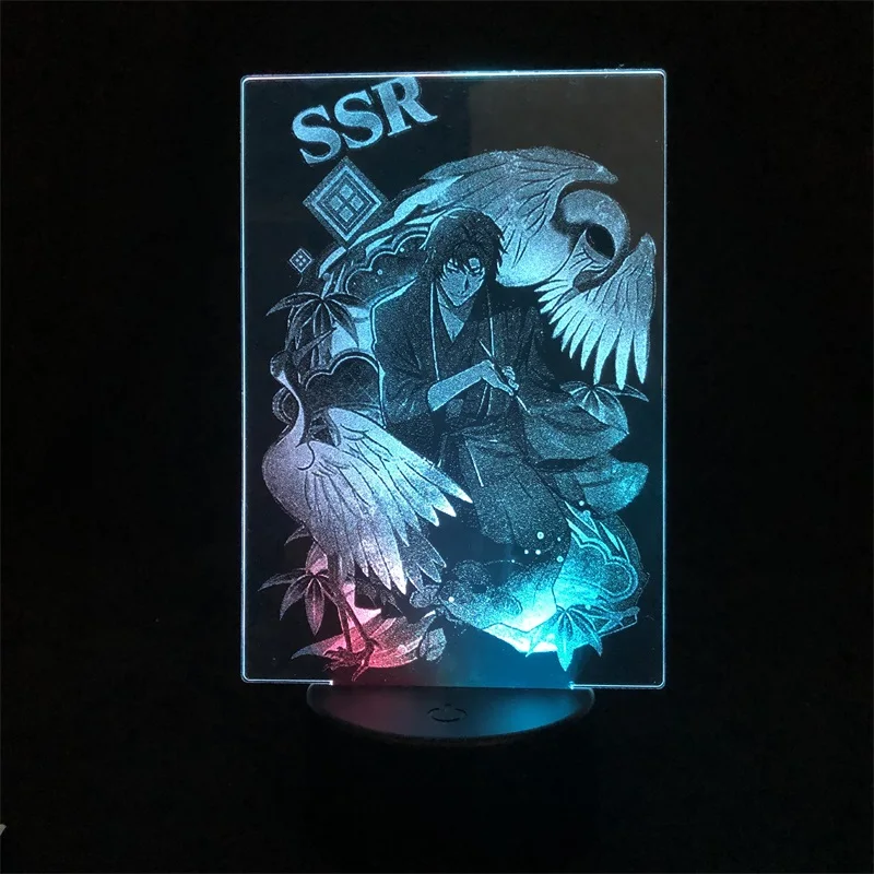 

Bungo Stray Dogs Two Tone Led Light Two Tone 3D Lamp Touch Sensor Color with Remote Hot Selling Gift Japanese Anime Manga Child