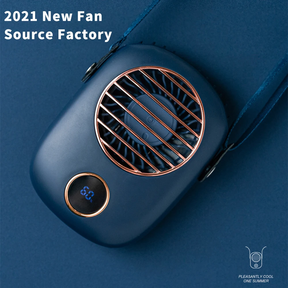 

Neck Fan Portable Mini Usb Fans Cooling Handheld 5V Cooler Rechargeable Outdoor Travel Silent Small Display Ventilador portátil