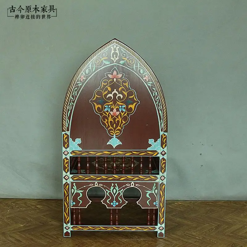 Марокканский стиль массив дерева ручная роспись тайский богемный диван-кресло с