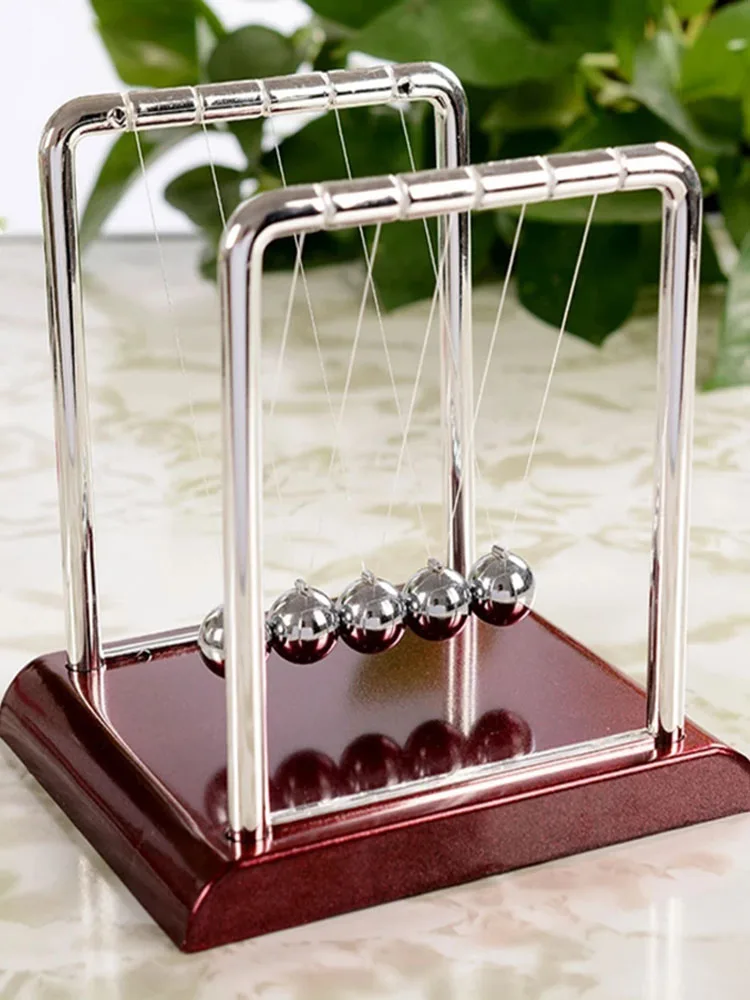 Newton Pendulum Ball Steel Energy Conservation Model Balance Ball Physics Science Pendulum Early Fun Educational Desk Toy Gift