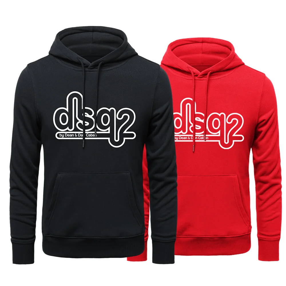 

Свитшот DSQ2, итальянский бренд, мужская повседневная толстовка в стиле хип-хоп, Мужской пуловер, повседневный Свободный свитшот для пар, спортивная одежда, толстовка