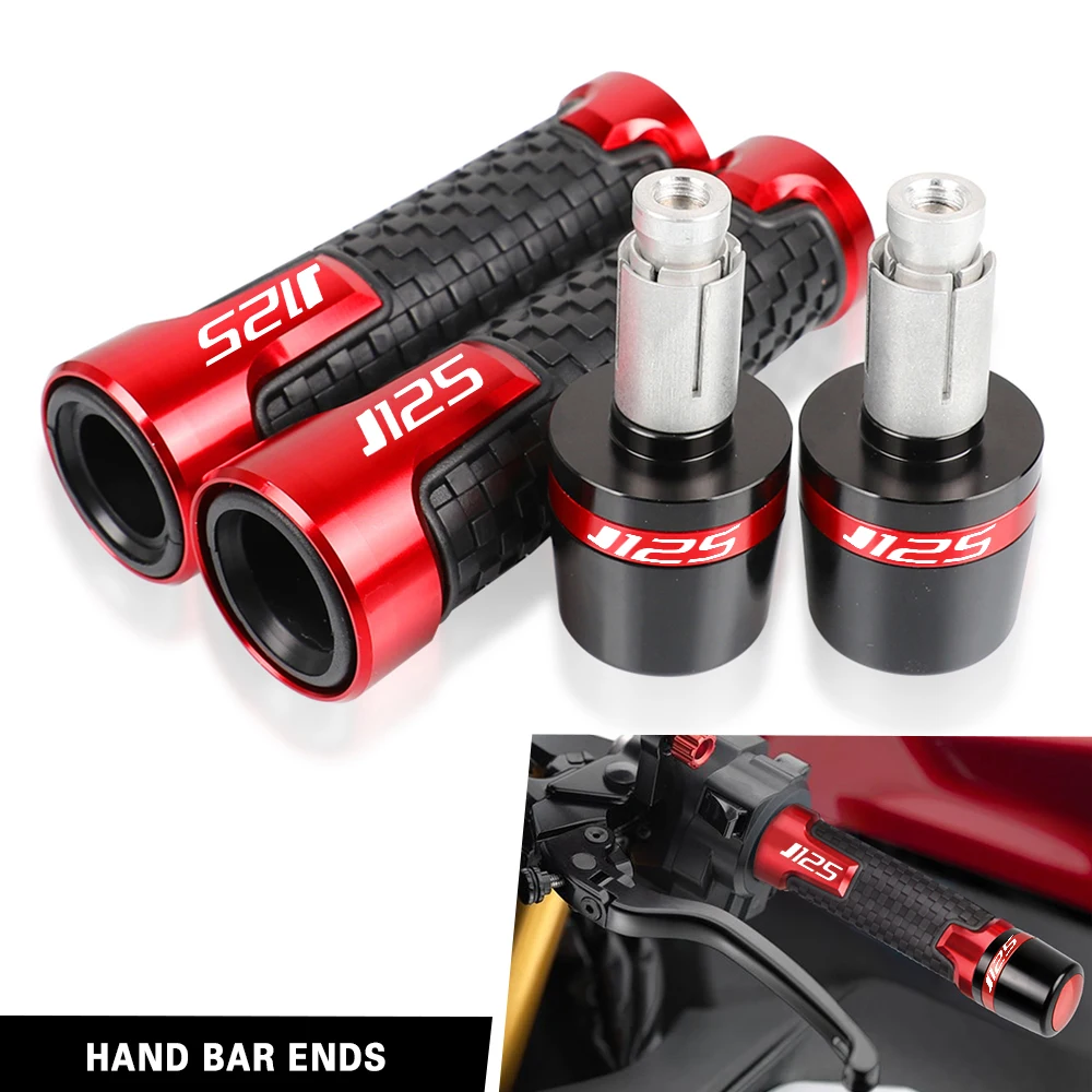 

22mm CNC Handle bar grips ends For Kawasaki J300 J125 2014 2015 2016 2017 2018 2019 2020 2021 Motorcycle Scooter handlebar grip