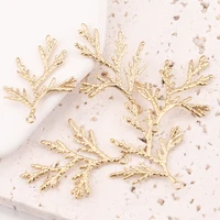 5pcs 2834mm tree branch stainless steel charms gold necklace connector pendants for earring dangle diy handmade jewelry making