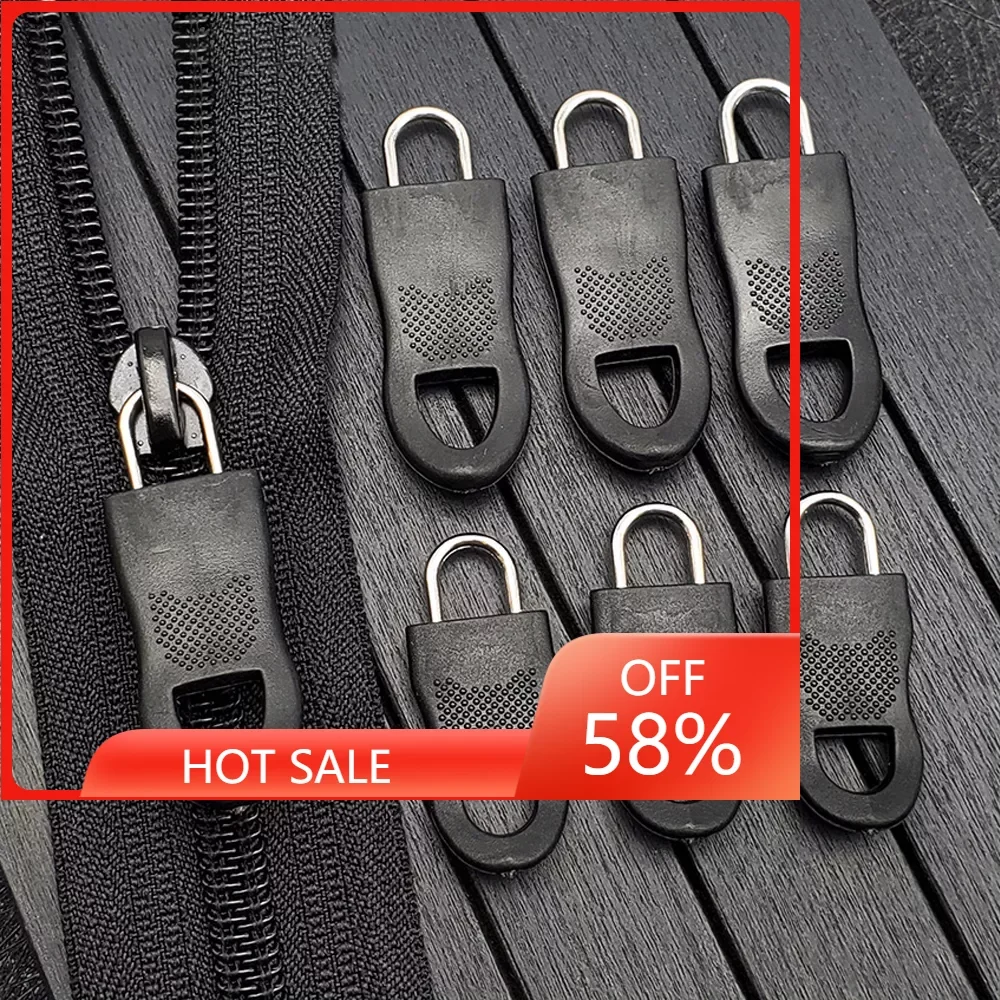 

Detachable Metal Zipper Pull Zipper Repair Kit Tags Zip Fixer for Clothes Black Zipper Puller Slider for Home Bag Suitcase Cloth