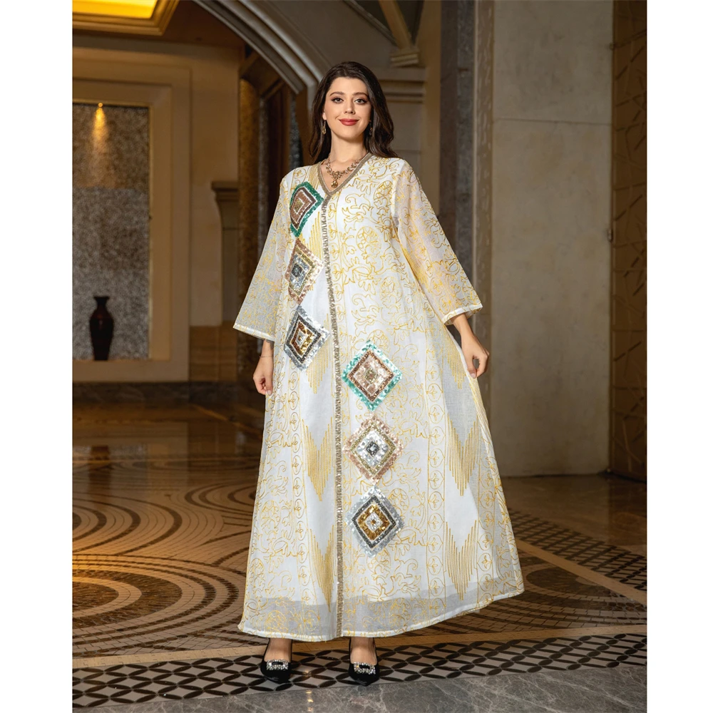 Ид Рамадан Абая Дубай Арабский Турция Ислам Мусульманское Длинное Платье