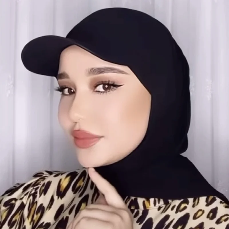 

Summer Sun Protection Shawl New Pearl Chiffon Baseball Cap One-piece Fashion Shawl Headscarf 2020 New Casual Ladies Headscarf