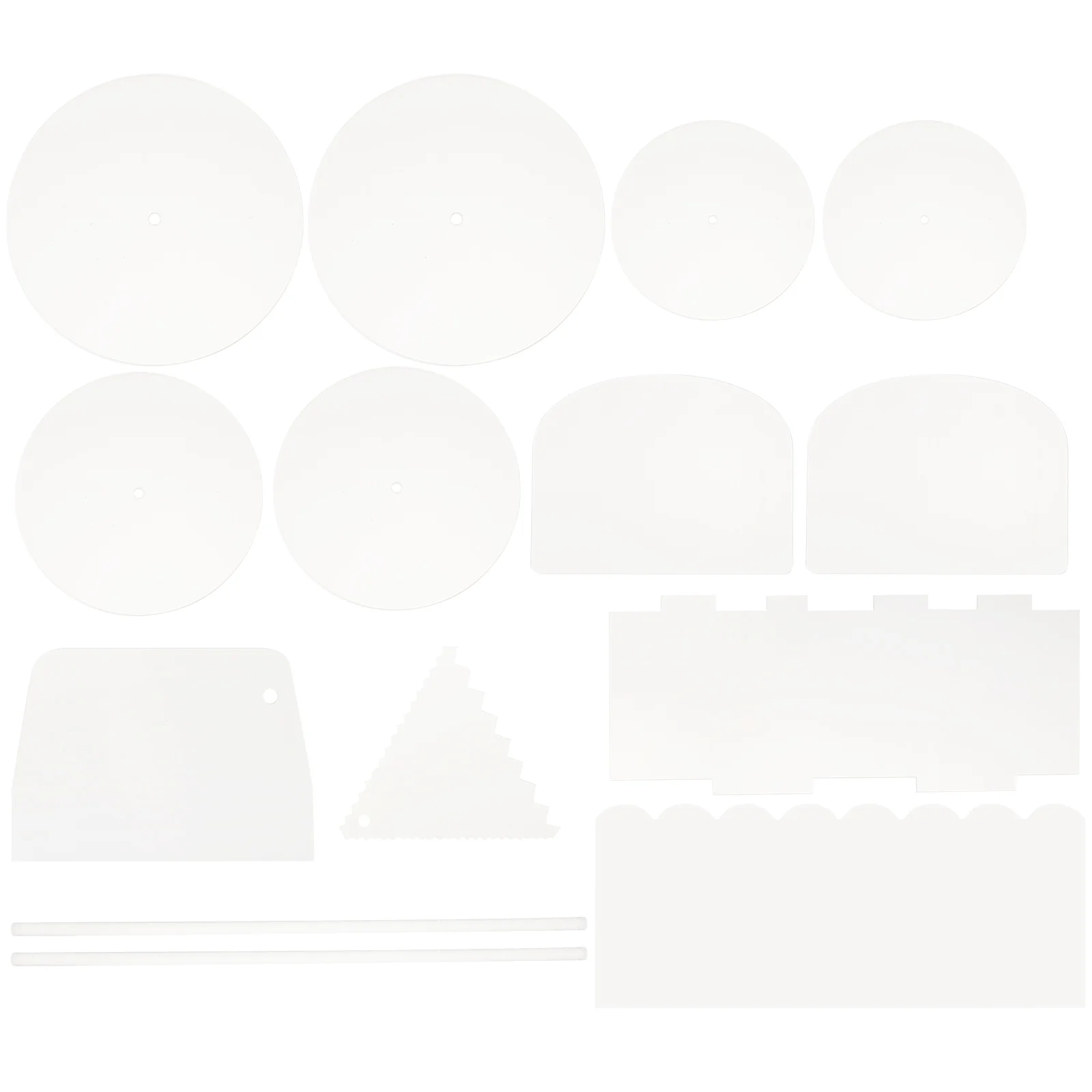 

1 Set of Acrylic Cake Baking Cake Pan Multi-Functional Cake Tray Dough Cake