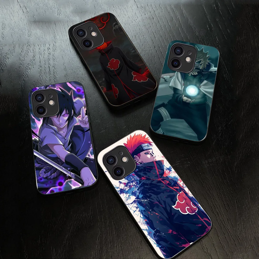 WRA-18 Narutos Черный гибкий чехол из ТПУ для Moto G9 10 20 22 30 31 40 41 42 50 51 52 60 71 100 Plus Power