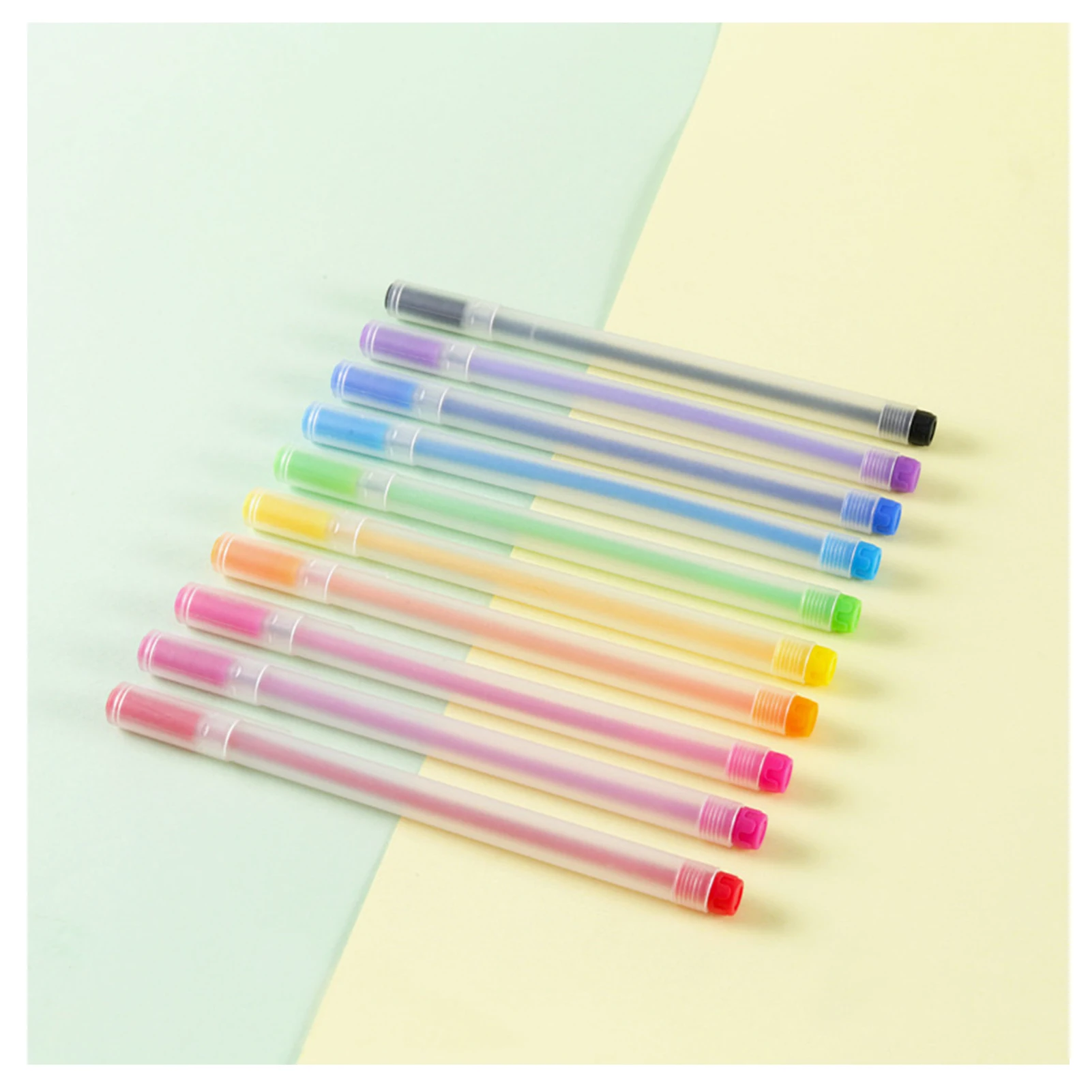 

10pcs Colorful Gel Ink Pen Note Taking Writing Drawing Coloring Pen Ideal Gift for Kids Students Girls