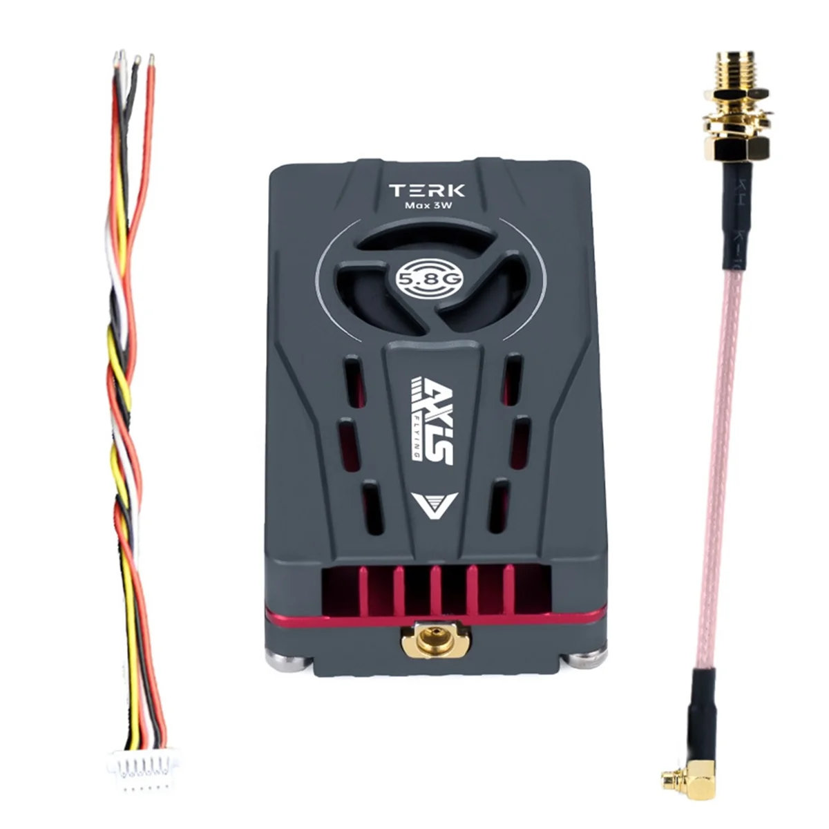 For Axisflying TERK Max 5.8G 3W VTX Analog FPV Video Transmitter for Freestyle RC Long Range Drone