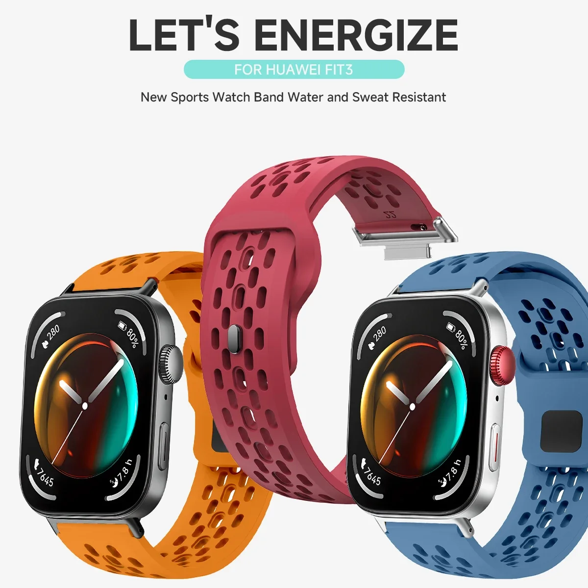 Силиконовый ремешок для Huawei Watch Fit 3 Geekthink