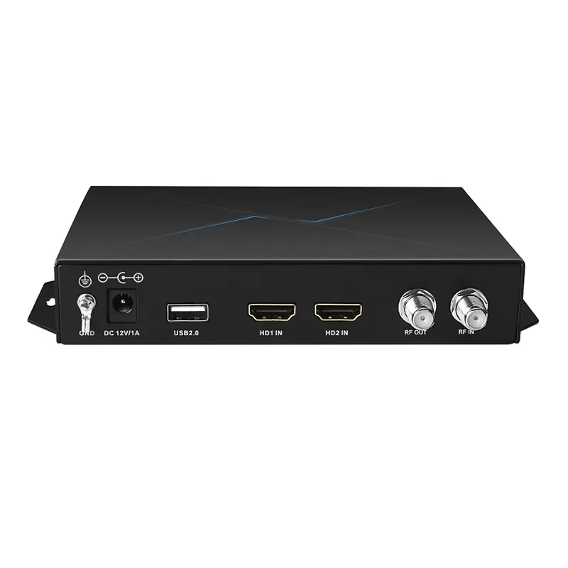 Кодировщик модулятор 2 HD вход для DVB-C DTMB ISDB-T DVB-T ATSC 8VSB H.264 CATV кодировщик хорошего