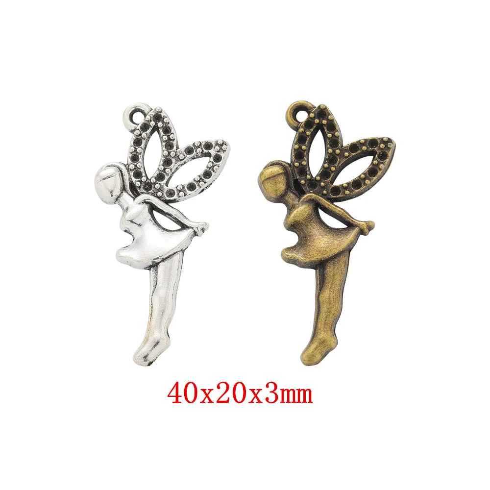 

20 шт., подвеска-Шарм «Ангел»