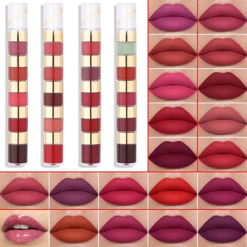 

Liquid Lipstick Makeup Set Waterproof And Long-Lasting Liquid Lipstick Makeup Set Waterproof And Long-Lasting Makeup Lipstick