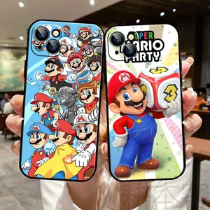 super mario phone case for funda iphone 13 11 pro max 12 mini x xr xs max 6 6s 7 8 plus se 2020 silicone cover celular carcasa free global shipping