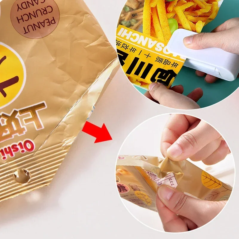 

Mini Portable Snacks Fruit Heat Bag Sealing Machine Package Sealer Bags Thermal Plastic Food Bag Closure Sealer Packing