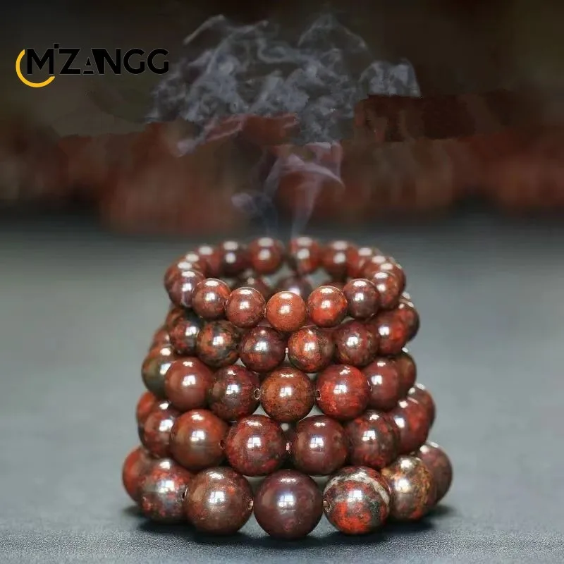 Браслет из натурального красного метеорита Эдина эластичный нефритовый браслет