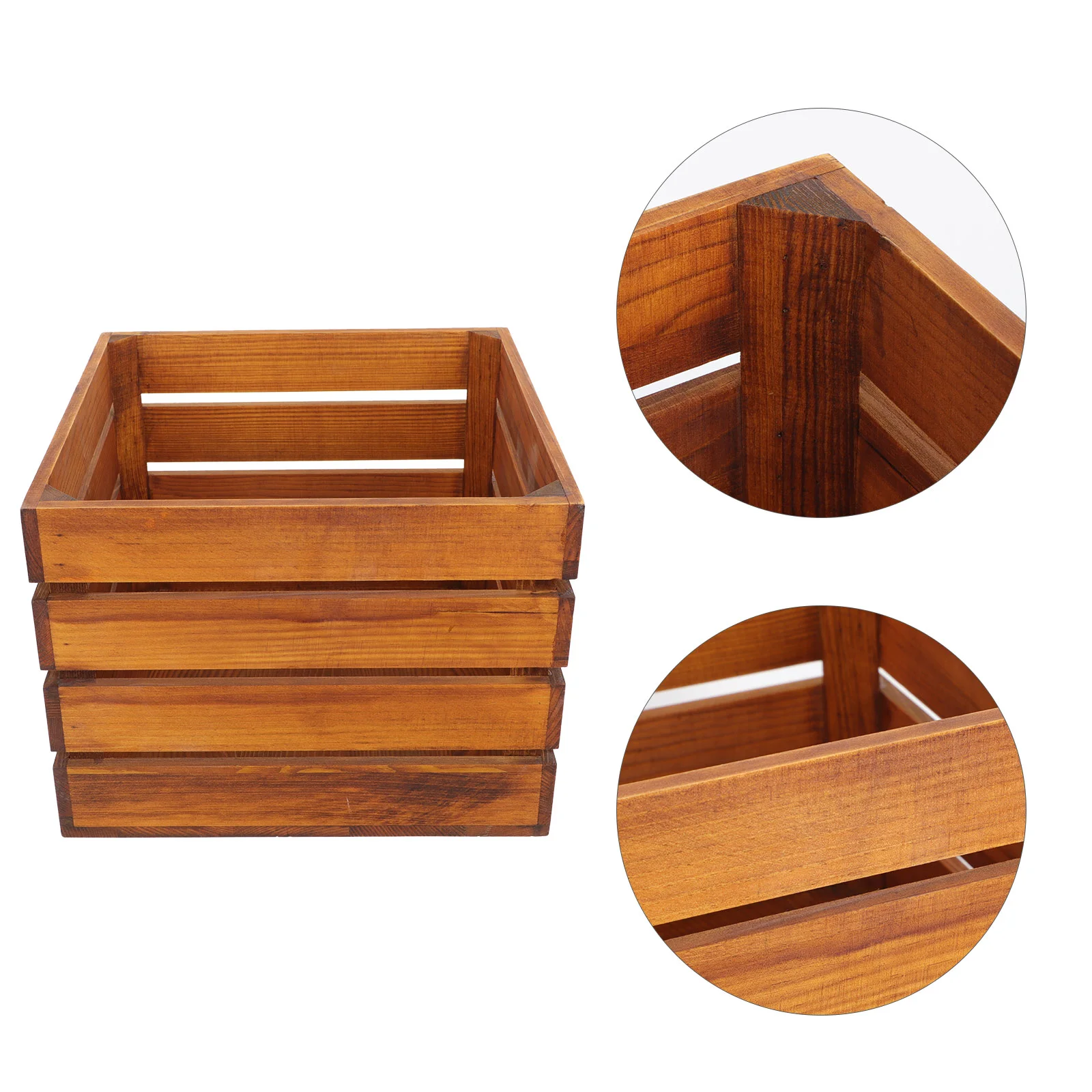 

Wood Crates Basket Storage Wooden Rustic Toilet Decorative Paperorganization Box Decor Home Farmhouse Container Tank Boxes Crate