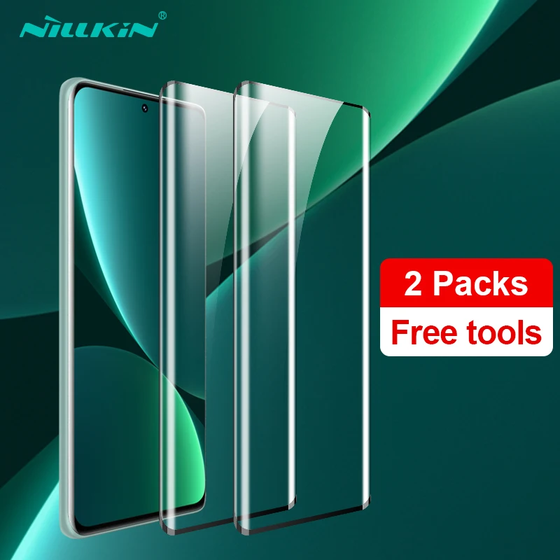 NILLKIN 2 шт Полный Клей протектор экрана для Xiaomi 12S ультра полное покрытие мягкая