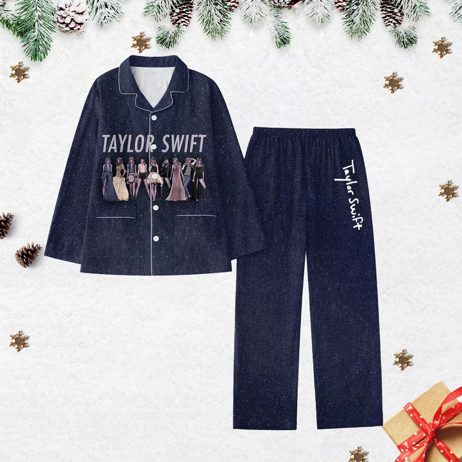 

Women'S Pajamas Super Star Tour Concert Gift For Fans Sleepwear Set Shirt Pants Singer Nightwear Graphic Print Pyjama Femme