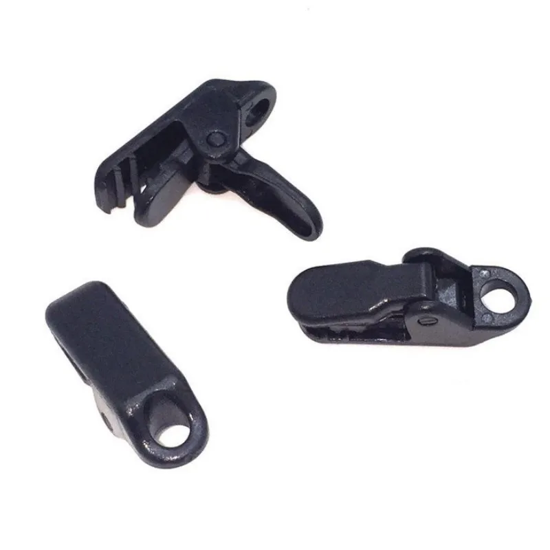 

10pcs/batch travel camping plastic tent rope adjustable buckle curtain alligator clip factory clip For Outdoor Camping Hiking