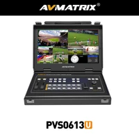 avmatrix pvs0613u 13 3 6 channel4%c3%97sdi2%c3%97hdmi inputs ips fhd screen portable multi format streaming switcher with pip modegpio