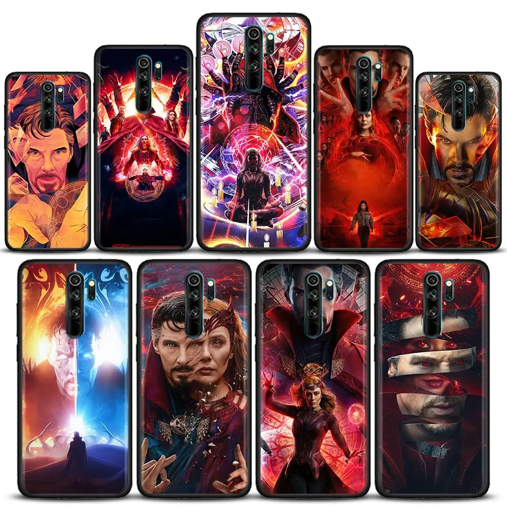 

Marvel Doctor Strange 2 Avengers Phone Case For Redmi K40 K40S K50 6 6A 7 7A 8 8A 9 9A 9C 9T 10 10C Pro Plus Black Soft TPU Capa