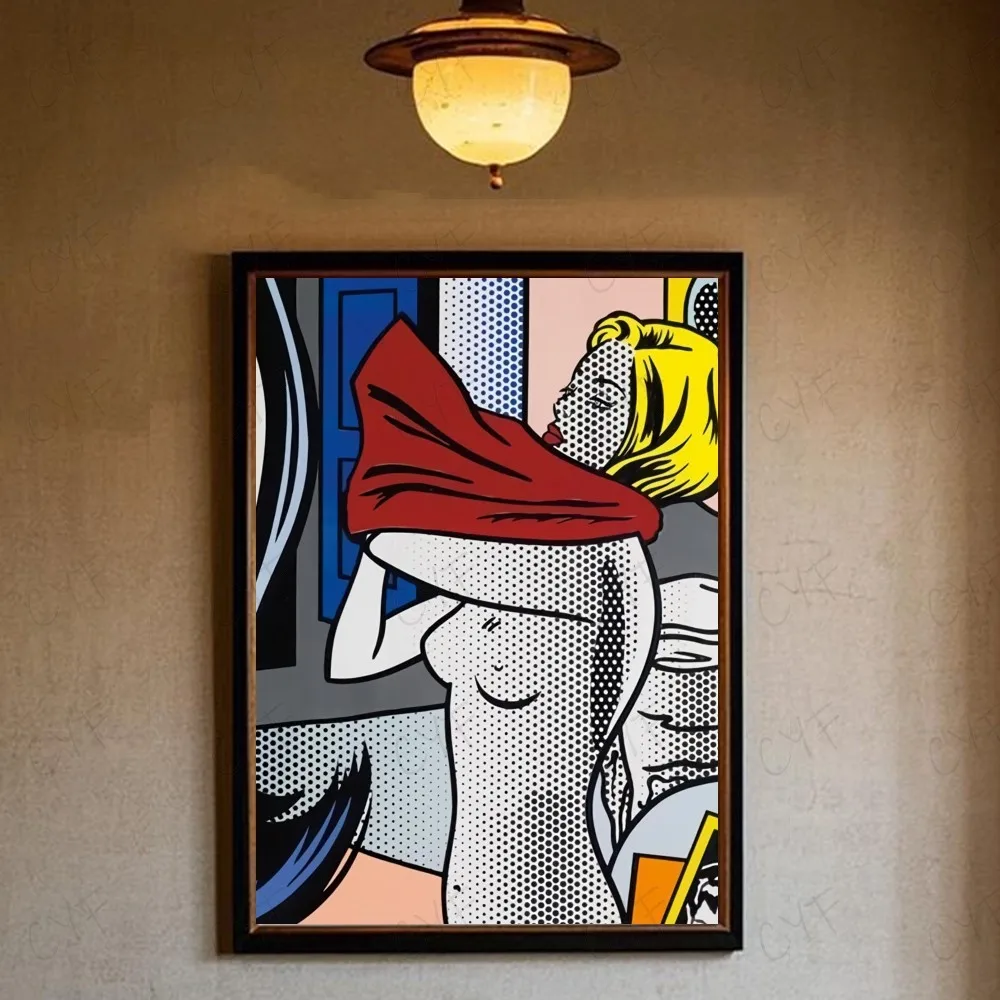 Roy Lichtenstein Pop Art Classic Movie Poster HD art липкая стена водонепроницаемый дом гостиная