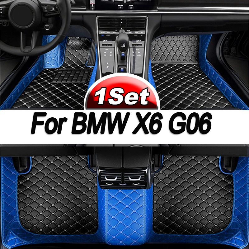 

Car Floor Mats For BMW X6 G06 2020 2021 Custom Auto Foot Pads Automobile Carpet Cover Interior Accessories