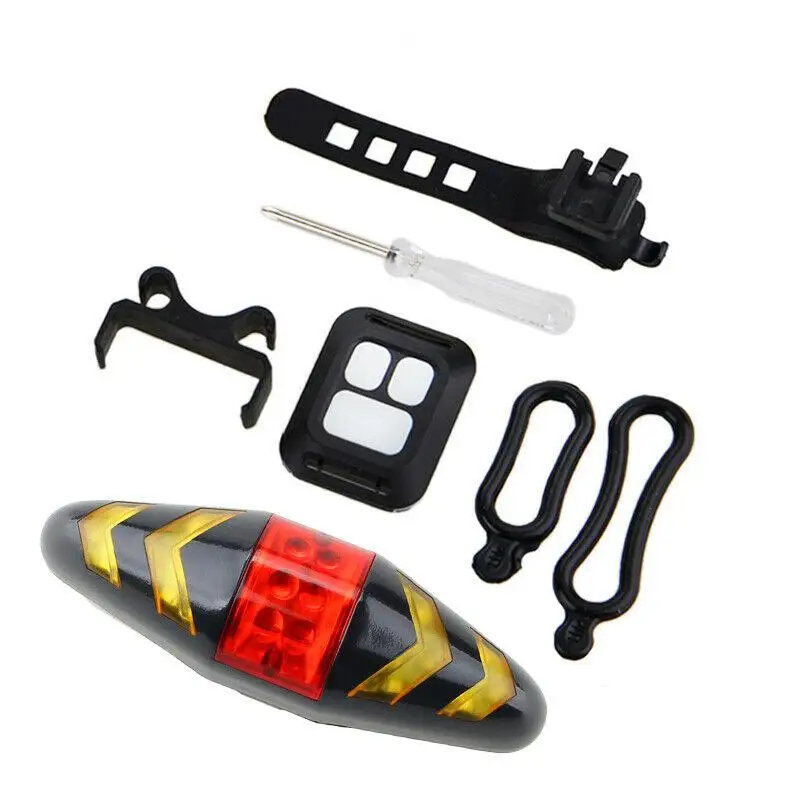 

Передние и задние фонари MTB, лазерный светодиодный сигнал поворота для велосипеда, SMD Желтый/Красный Сигнальный задний фонарь, Беспроводной ...