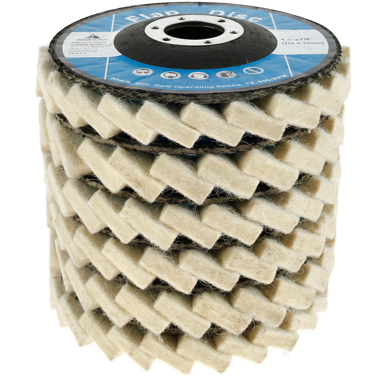 

6 шт., полировальные диски, 115 мм, фетровые жалюзи