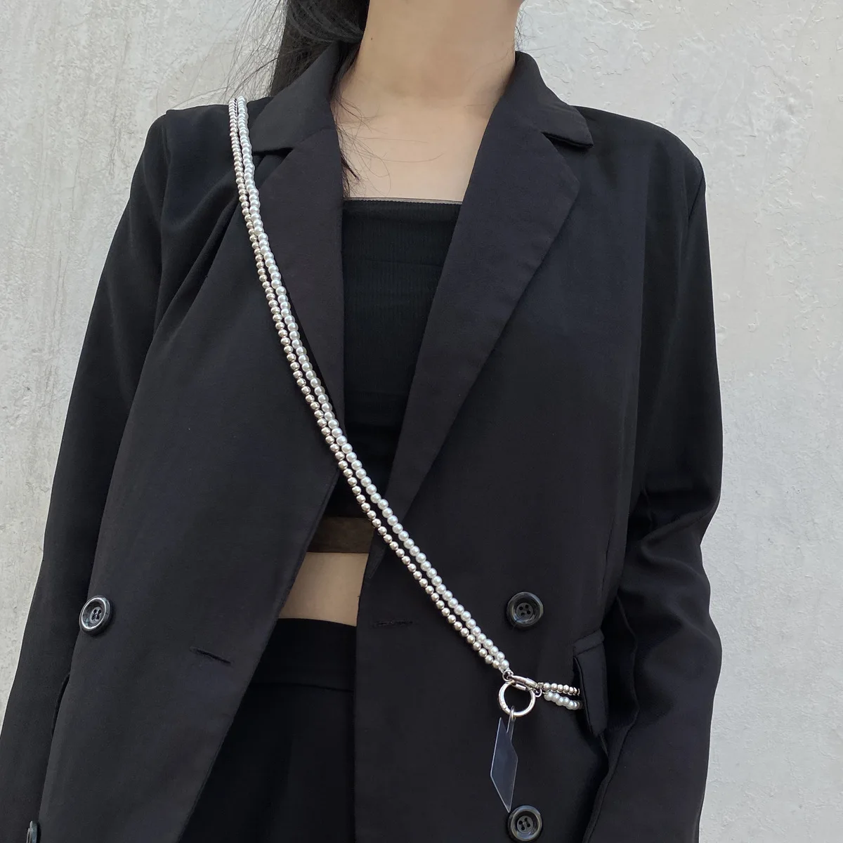 Стильная Многослойная искусственная кожа для женщин универсальный аксессуар