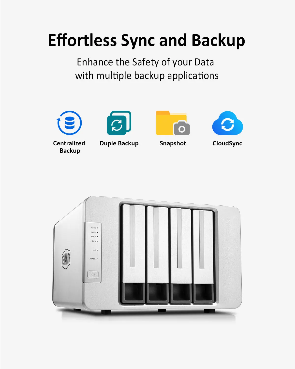 TERRAMASTER NAS F4-423 4-Bay высокопроизводительный для SMB с четырехъядерным процессором