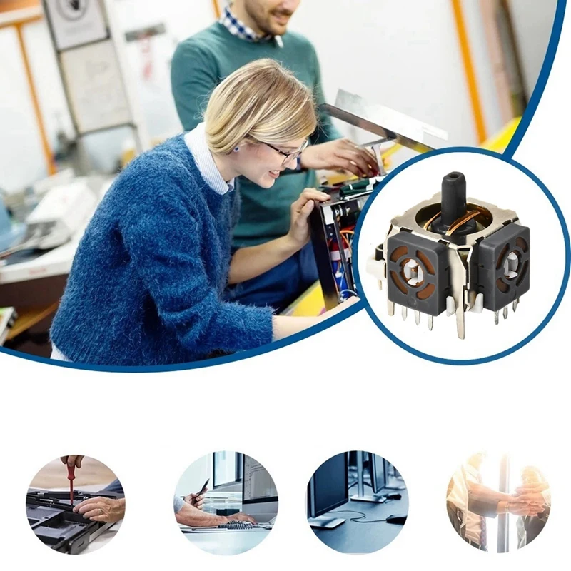 30 шт. 3D-джойстик потенциометр 3D-аналоговый джойстик темно-серый пластик + металл