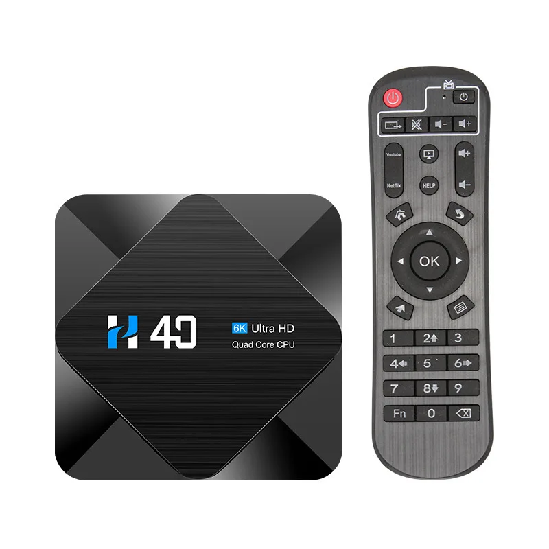 

New set-top box IPTV H40 H616 Android 10 6k high-definition network player TV BOX 4K Code intelligent mini TV iptv