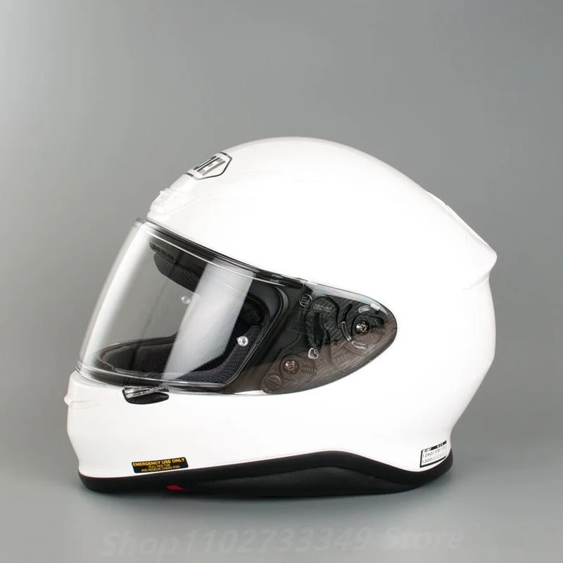 

Мотоциклетный шлем Z7 на все лицо, глянцевый белый, для езды на мотоцикле и гоночном велосипеде