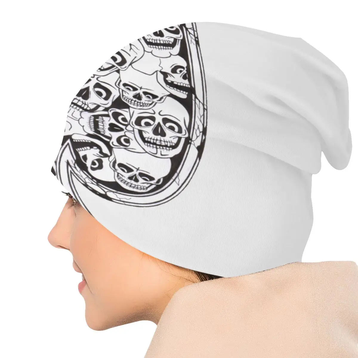 Шапки с черепом и ЛОПАТКОЙ крутые осенне-зимние уличные шапки в стиле Ace of Punk Rock