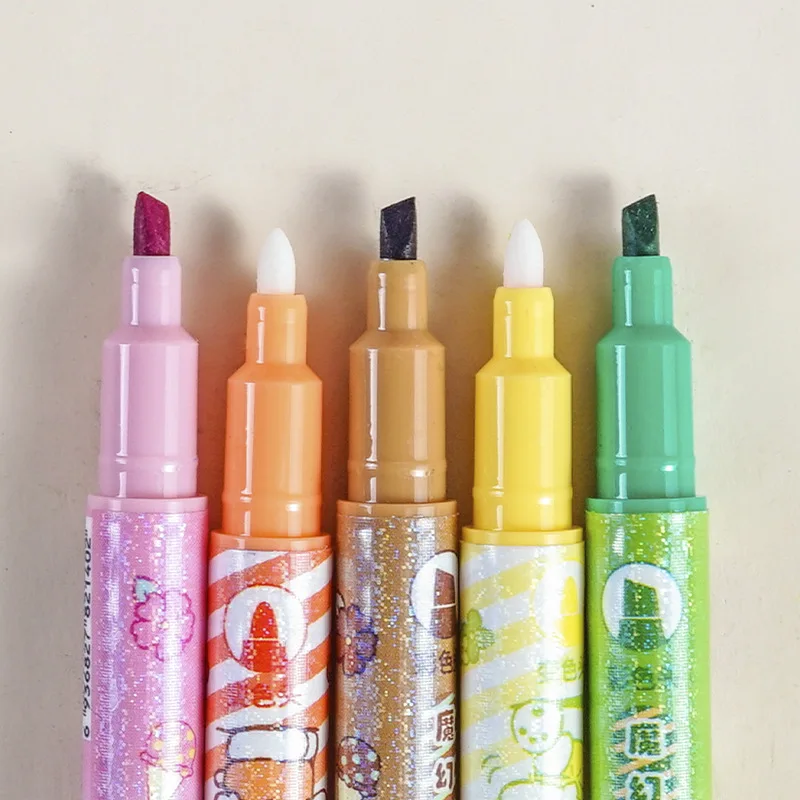 12 шт. Sanrio Kuromi Melody Hellokitty двойная головка меняющая цвет разноцветные граффити ручка