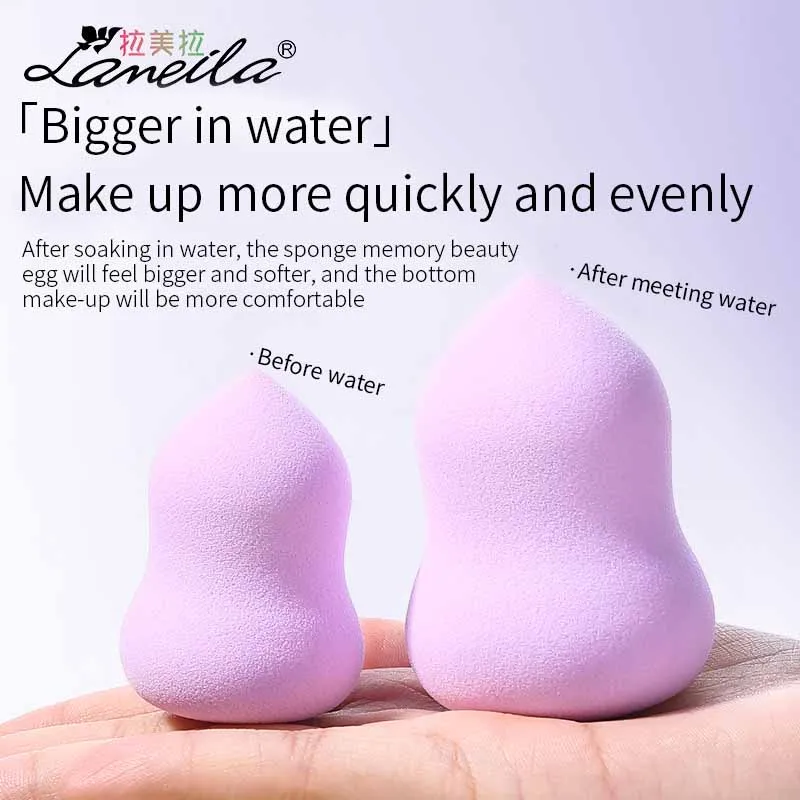 

3pcs Makeup Egg Wet And Dry Dual Use Makeup Egg Powder Puff Shelf Makeup Egg Shelf Anti-microbial Makeup Sponge Dryer Stand