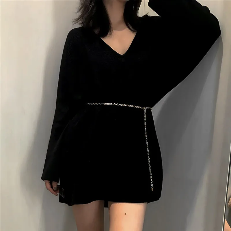 

Fashion Women Waist Chain Belts Female Silver Body Mini Metal Dress Gold Belt Woman Sequins Thin Chains Women